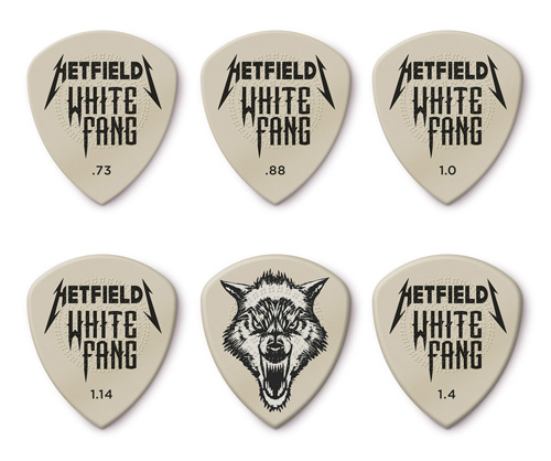 HETFIELD'S WHITE FANG™ CUSTOM FLOW® PICK .73mm / .88mm / 1.0mm / 1.14 mm / 1.40 mm