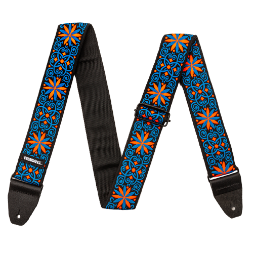 Jimi Hendrix Authentic JH25 FILLMORE BLACKLIGHT STRAP – BLUE