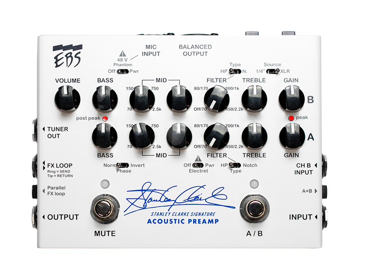 Stanley Clarke Signature Acoustic Preamp - Top